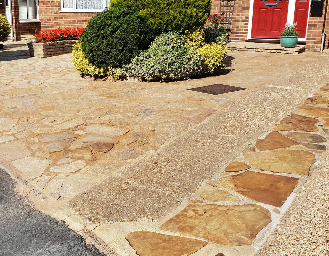 Natural Stone Driveway Cleaning